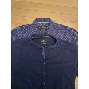 Butter Cloth Shirt Lot of 2 Mens 2XL Short Sleeve Button Icy Cotton Regular